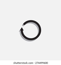 Undo icon, back arrow symbol