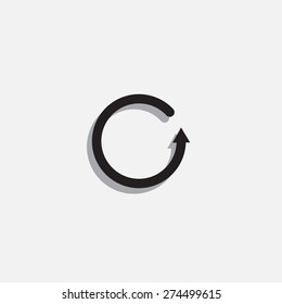Undo icon, back arrow symbol