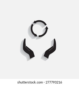 Undo icon, back arrow symbol