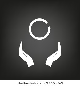 Undo icon, back arrow symbol