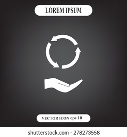 Undo icon, back arrow symbol