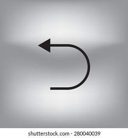 Undo icon, back arrow symbol