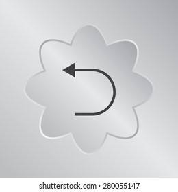 Undo icon, back arrow symbol