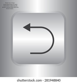 Undo icon, back arrow symbol