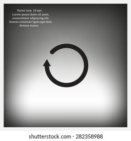 Undo icon, back arrow symbol
