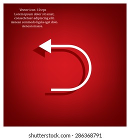 Undo icon, back arrow symbol