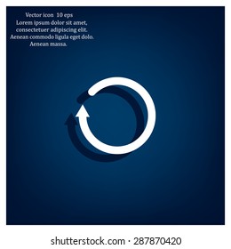 Undo icon, back arrow symbol