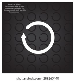 Undo icon, back arrow symbol