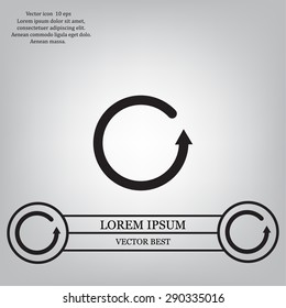 Undo icon, back arrow symbol