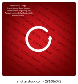 Undo icon, back arrow symbol