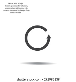 Undo icon, back arrow symbol