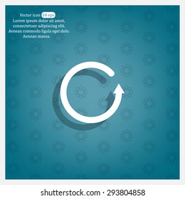 Undo icon, back arrow symbol