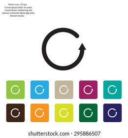 Undo icon, back arrow symbol