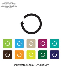 Undo icon, back arrow symbol