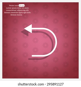 Undo icon, back arrow symbol