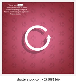 Undo icon, back arrow symbol