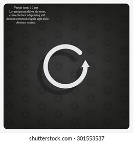 Undo icon, back arrow symbol