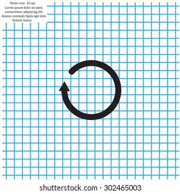Undo icon, back arrow symbol