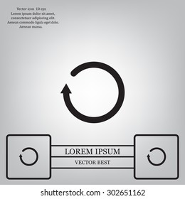 Undo icon, back arrow symbol