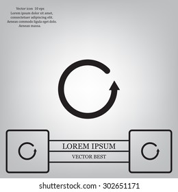 Undo icon, back arrow symbol