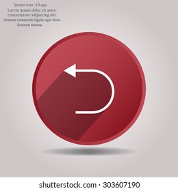 Undo icon, back arrow symbol
