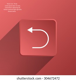 Undo icon, back arrow symbol
