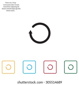 Undo icon, back arrow symbol