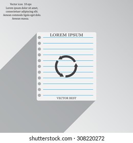 Undo icon, back arrow symbol