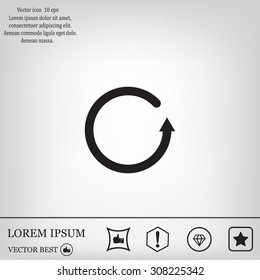 Undo icon, back arrow symbol