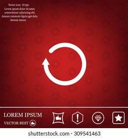 Undo icon, back arrow symbol