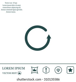 Undo icon, back arrow symbol