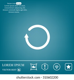 Undo icon, back arrow symbol