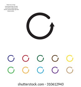 Undo icon, back arrow symbol