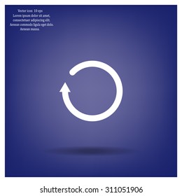 Undo icon, back arrow symbol