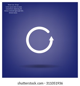 Undo icon, back arrow symbol