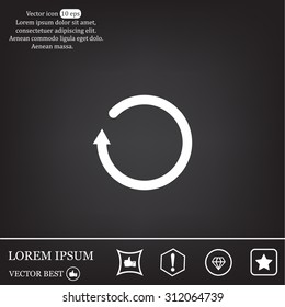Undo icon, back arrow symbol