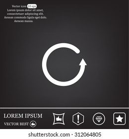 Undo icon, back arrow symbol