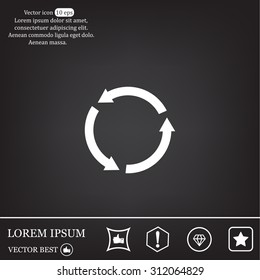 Undo icon, back arrow symbol