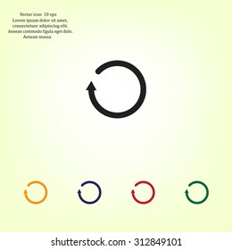 Undo icon, back arrow symbol