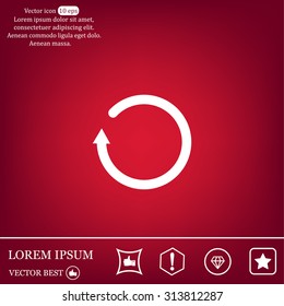 Undo icon, back arrow symbol