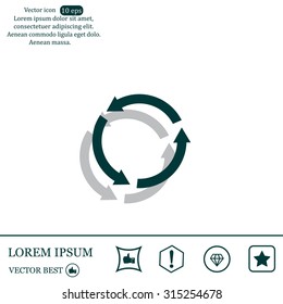 Undo icon, back arrow symbol