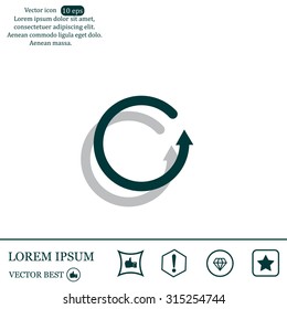 Undo icon, back arrow symbol