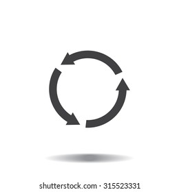 Undo icon, back arrow symbol