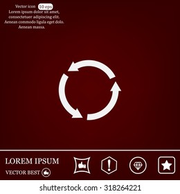 Undo icon, back arrow symbol
