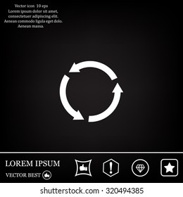 Undo icon, back arrow symbol