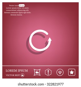 Undo icon, back arrow symbol