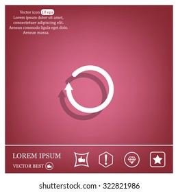 Undo icon, back arrow symbol
