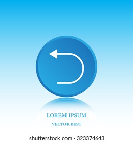 Undo icon, back arrow symbol