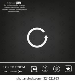 Undo icon, back arrow symbol