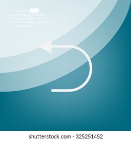 Undo icon, back arrow symbol